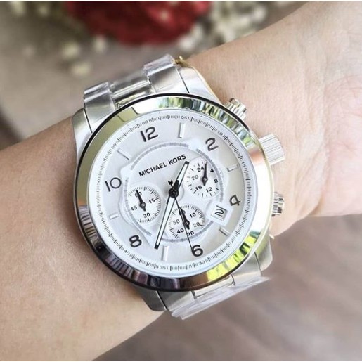 Michael Kors Runway Dial Silver-tone Men's Watch - MK8086 | Shopee  Philippines