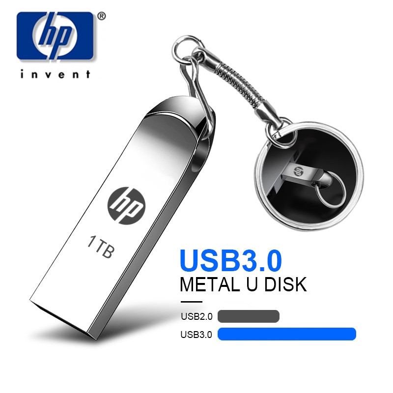 HP USB3.0 Flash Drive 32GB 128GB 16GB 64GB Metal Pendrive High Speed