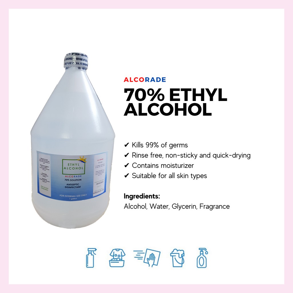 1 Gallon 70 Solution Ethyl Alcohol Shopee Philippines