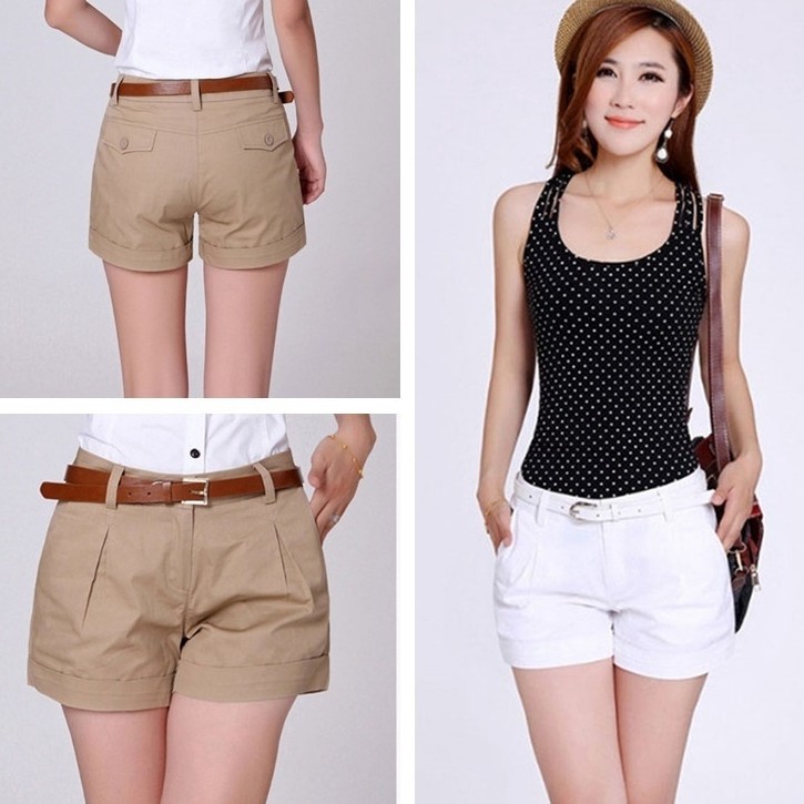 color khaki shorts