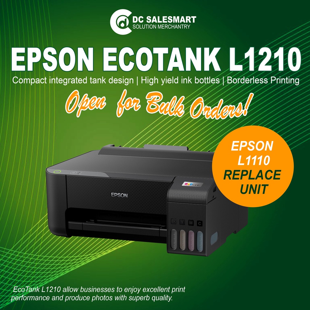 Epson L1210 Printer (Print, Ink Tank System, A4, 003 Ink) | Shopee ...