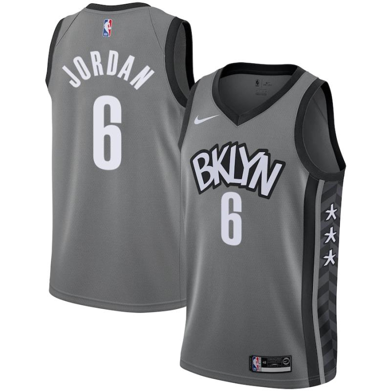 Nba Jerseys Brooklyn Nets 6 Jordan Gray 