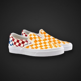 rumba red checkered vans