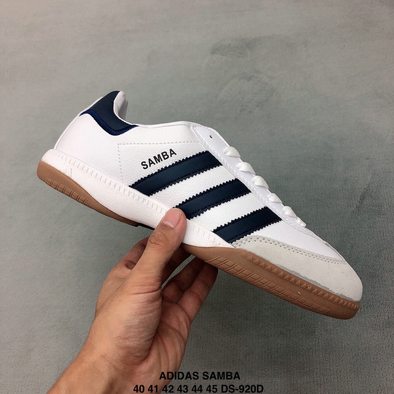 adidas samba white blue