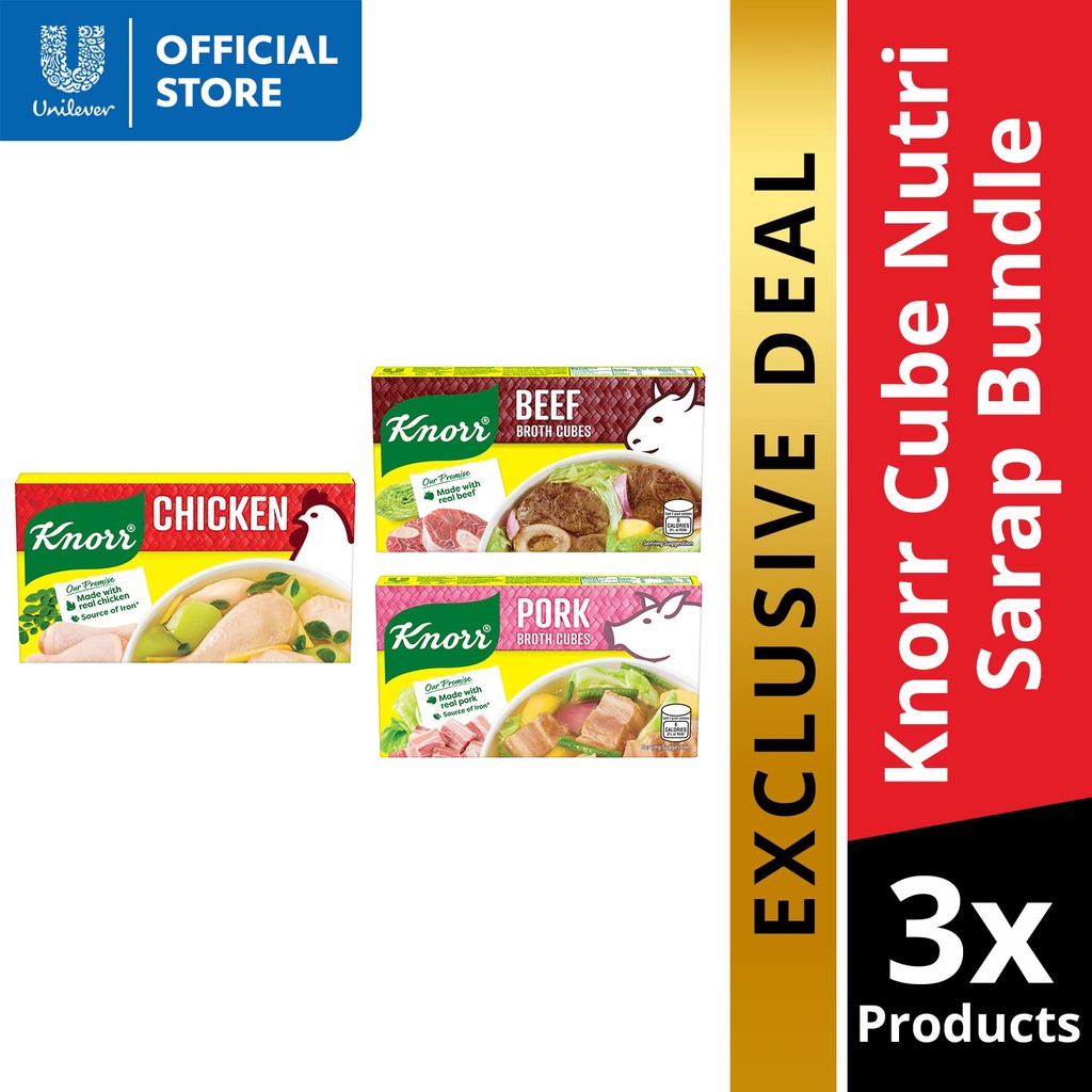 KnorrCubes Shrinp,Beef,Pork,Chiken 60g×4 - 調味料