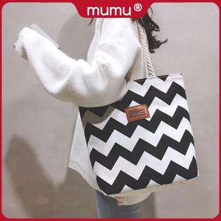 Mumu #3040 Ladies Canvas Tote Bag Fashion Shoulder Bags With Zipper For Women Sale