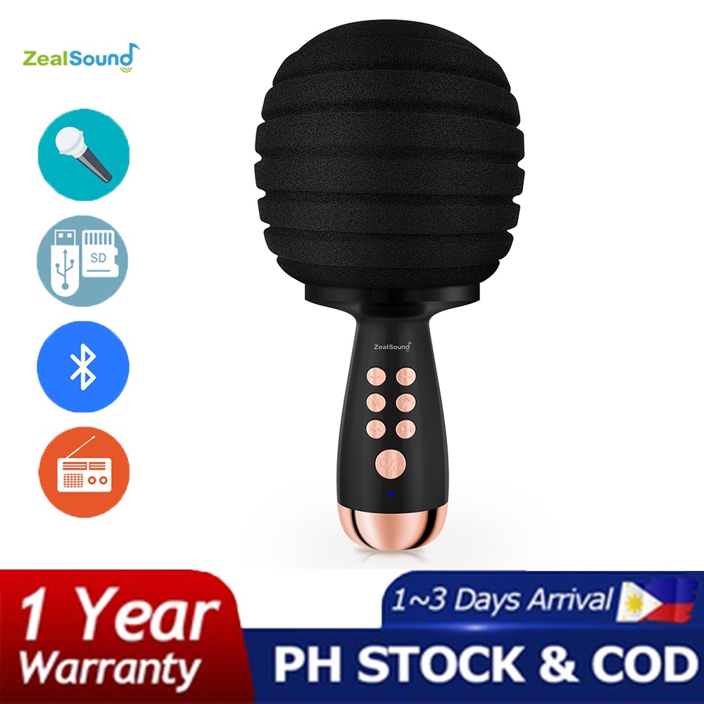 Karaoke Bluetooth Microphone Wireless Mic with Speaker for Videoke