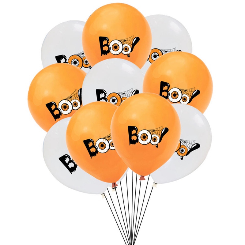 10pcs 12 Halloween Latex Balloons Birthday Party Decor Horror