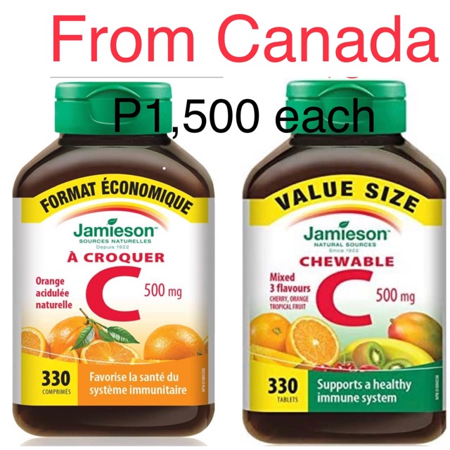 Jamieson Chewable Vitamin C 500 mg Shopee Philippines