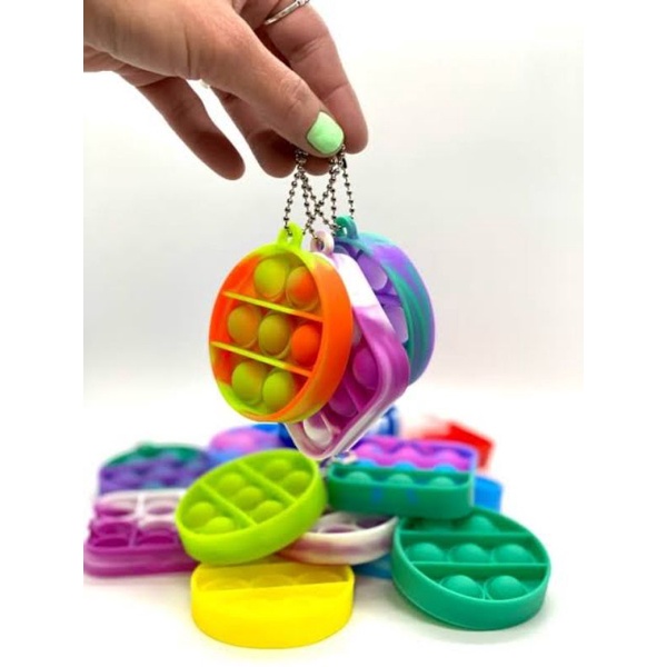 MINI POP IT KEYCHAIN POP IT. FIDGET POP IT Shopee Philippines