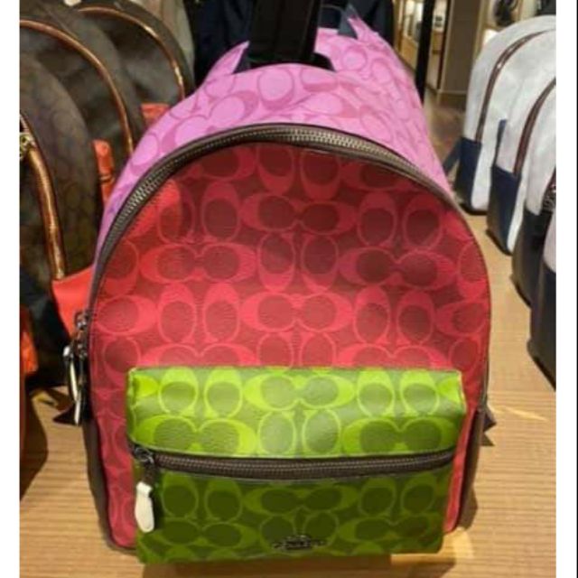 coach multicolor backpack