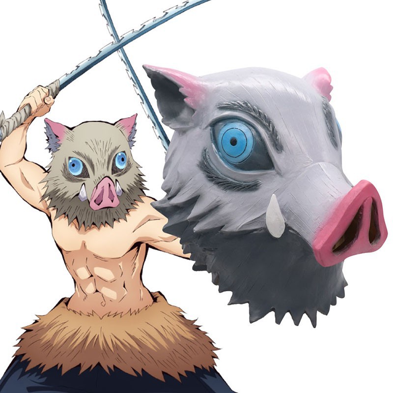 Anime Demon Slayer Hashibira Inosuke Cosplay Mask Hashibira Inosuke Co – |  Anime Demon Slayer Kimetsu No Yaiba Hashibira Inosuke Cosplay Costume Latex  Mask 