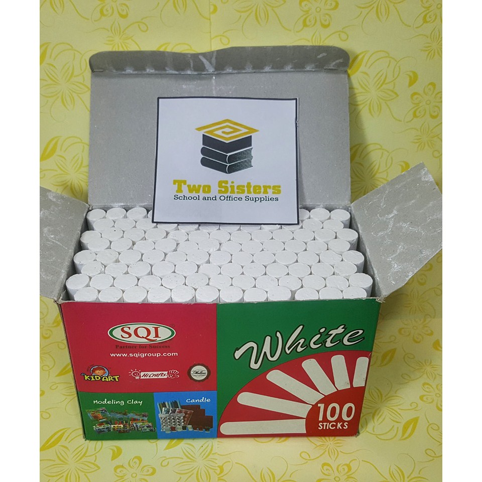 TS Hi chalk white and Assorted colored 100 sticks (sold per box