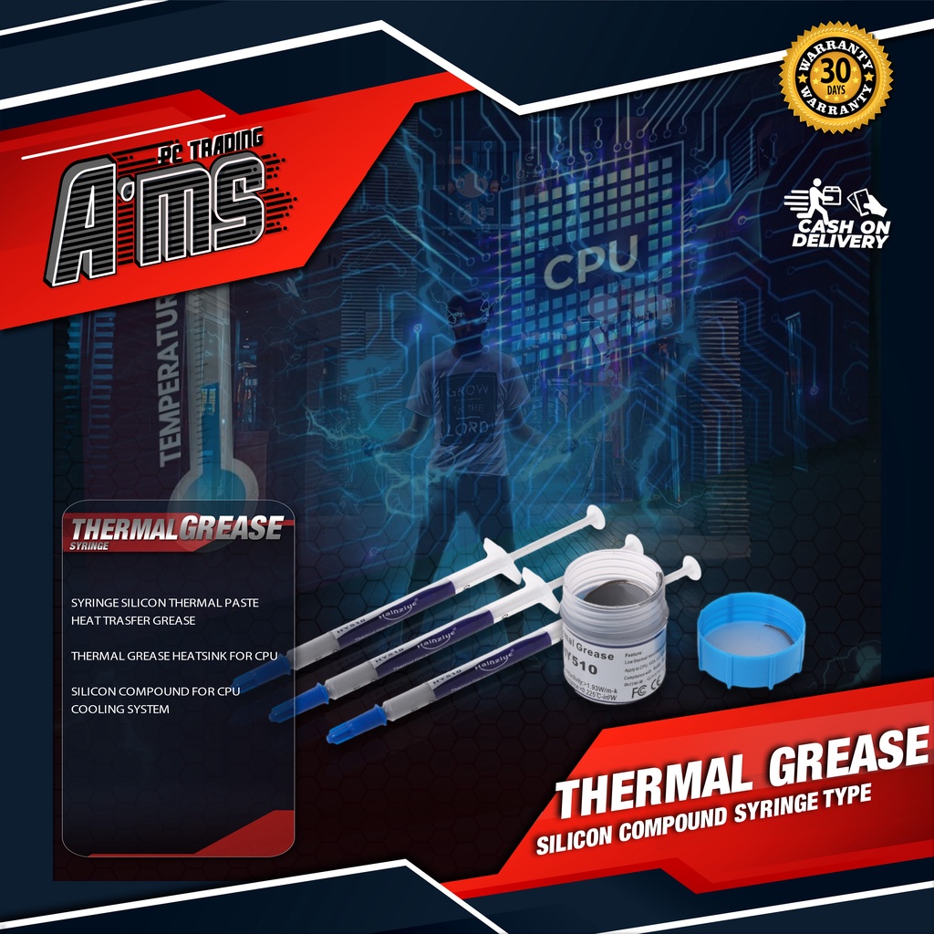 Halnziye HY510 Thermal Grease Syringe Low Thermal Resistance, high