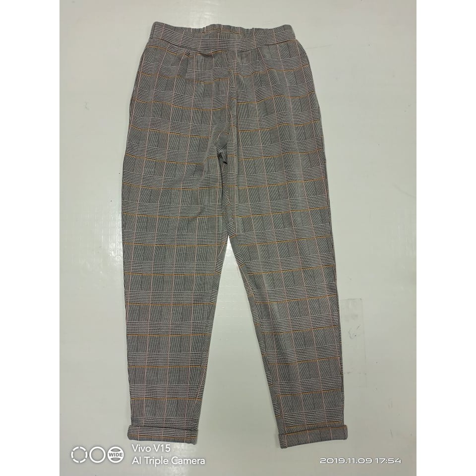 ladies grey cigarette trousers