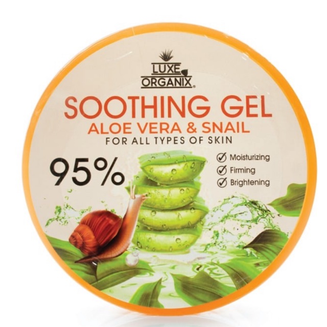 Luxe Organix Aloe Vera Snail Soothing Gel 300mL Love Rys Australia