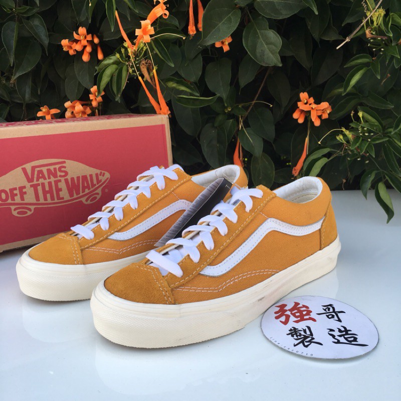 mustard yellow old skool vans