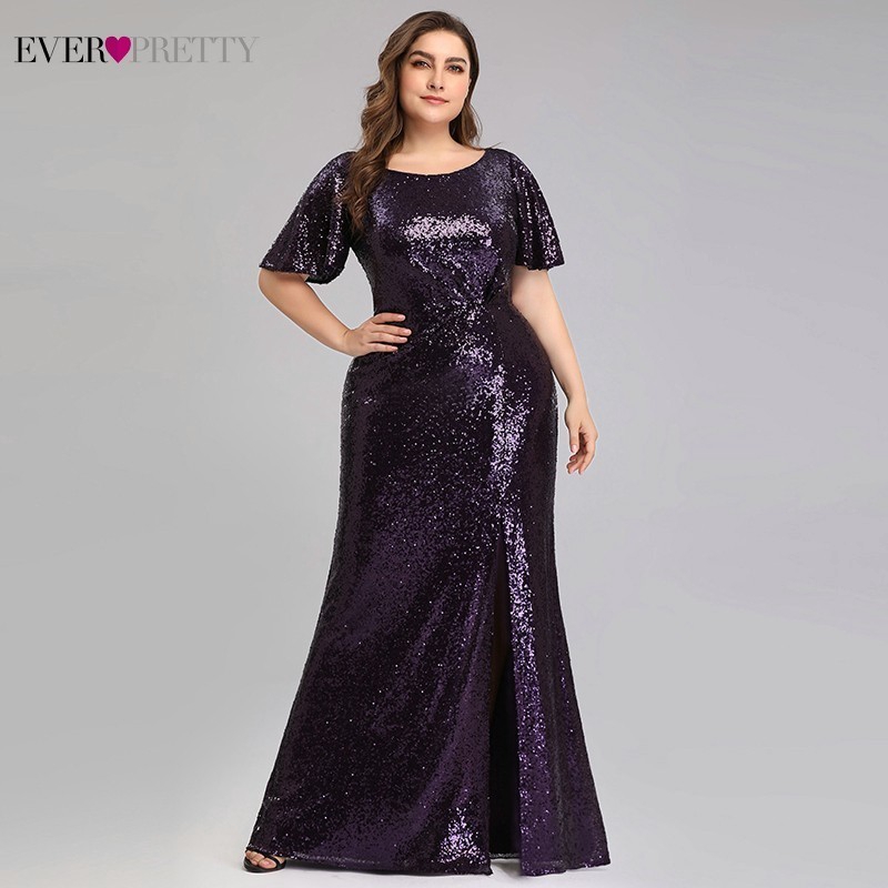 plum plus size formal dresses