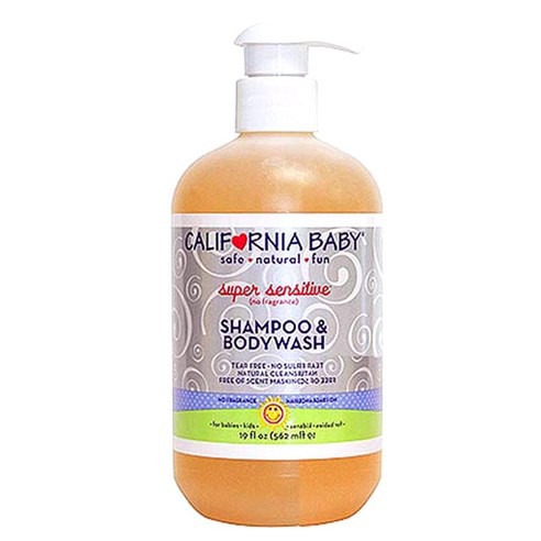 california baby super sensitive shampoo and body wash