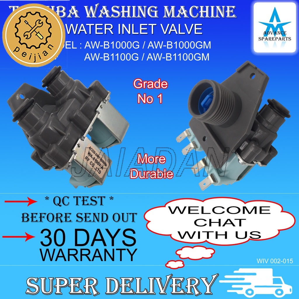 WASHING MACHINE TOSHIBA WATER INLET VALVE AW-B1000G / AW-B1000GM / AW ...