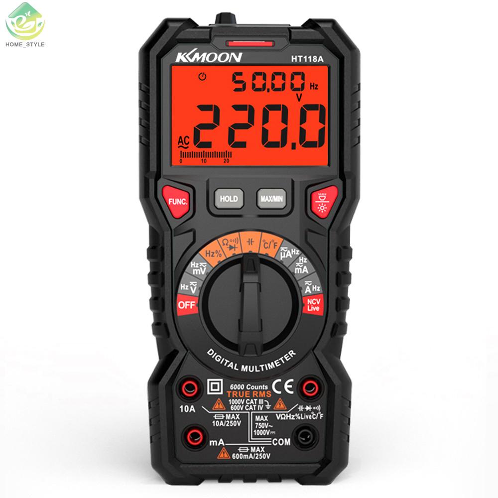 KKmoon HT118A Digital Multimeter Auto Range Multi-meter 6000 Counts ...