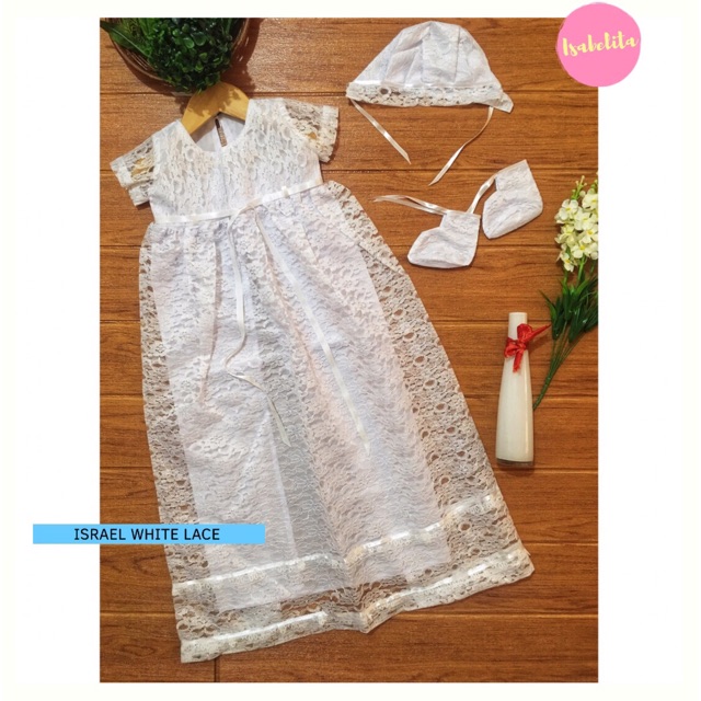 white lace outfit set
