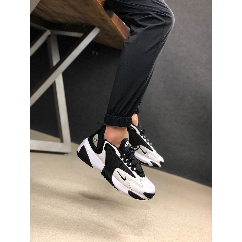 nike zoom 2k women's black and white