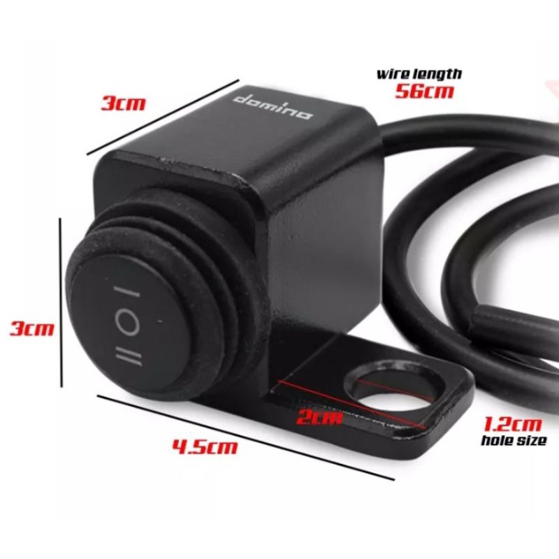 DOMINO MINI DRIVING LIGHT SWICHT MIRROR MOUNT 3 WAY SWITCH Shopee