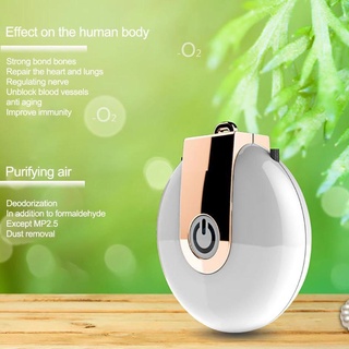 Wearable Air Purifier Necklace Personal Ionizer Portable USB Ioniser Mini Fresher Negative Purifier