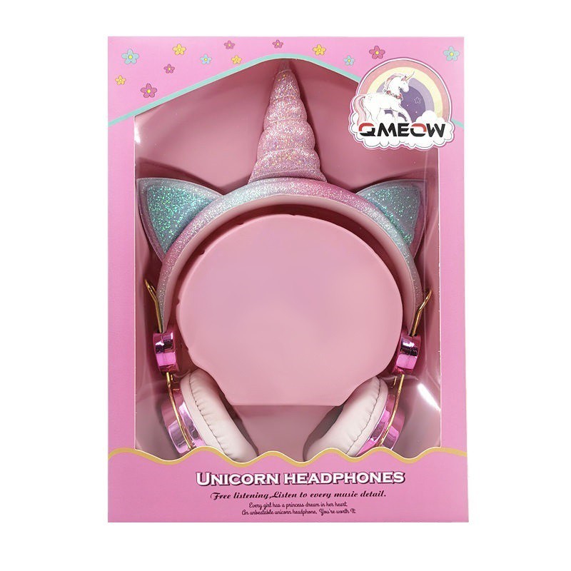 pink unicorn headphones