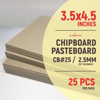 CHIPBOARD / PASTEBOARD #25 3.5x4.5 inches, 2.5mm ,  25 pcs photocard packaging support