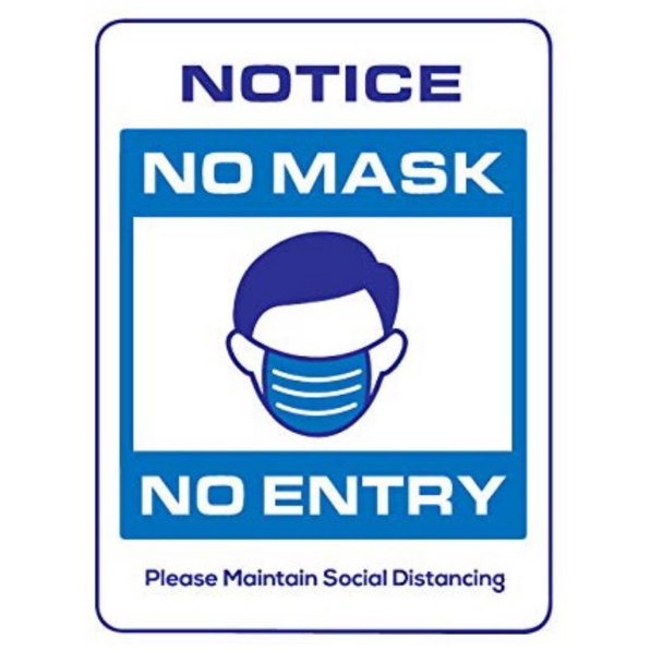 no mask no entry sticker a4 size laminated | Shopee Philippines
