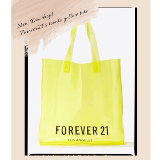 forever 21 yellow bag