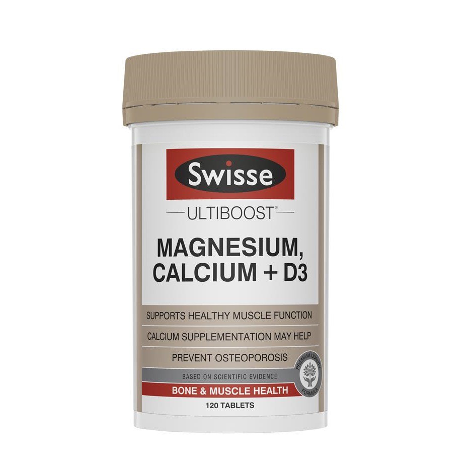 Swisse Ultiboost Magnesium, Calcium + D3 120 Tablets Shopee Philippines