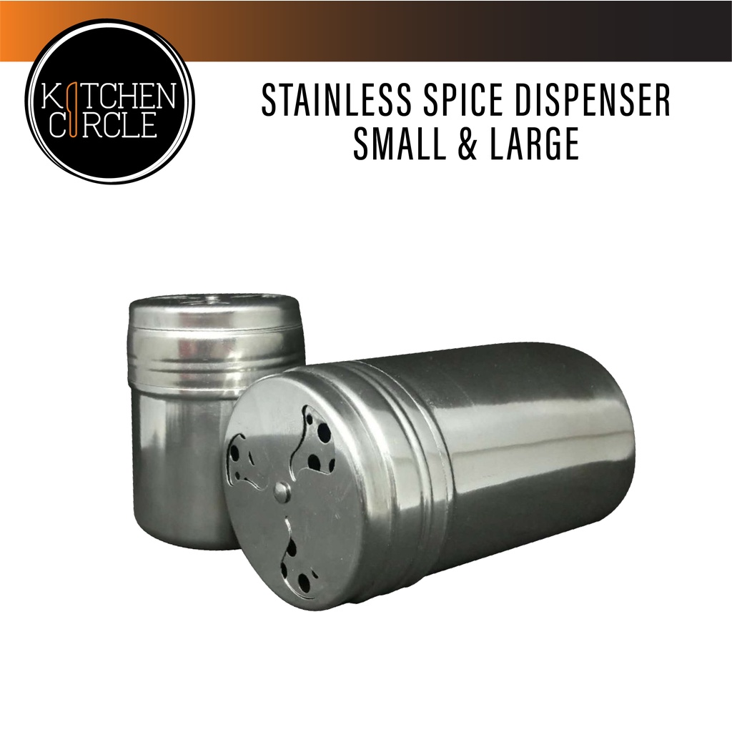 Stainless Spice Dispenser Small(8cm) And Large(12cm) Shopee Philippines