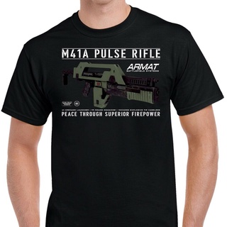 Mens Slim Armat Systems M41A Pulse Rifle Shirt Hiphop Christmas Present #1