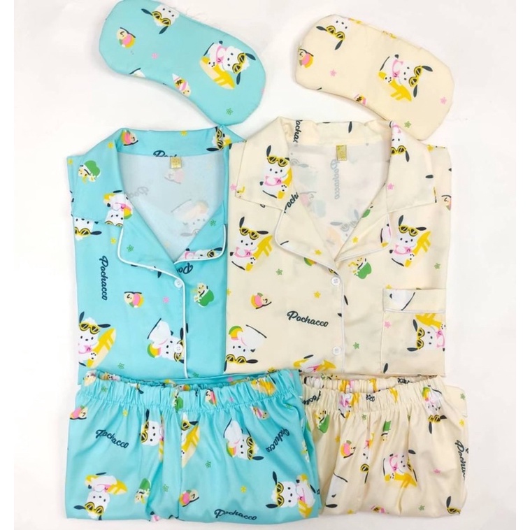 Korean silk Pocheko pajamas, comfortable to wear! | Shopee Philippines