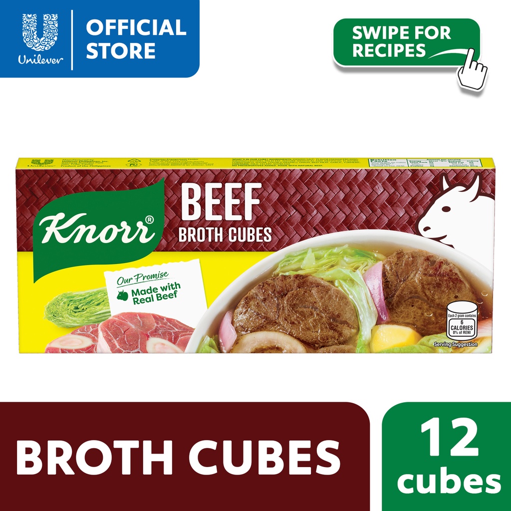 Knorr Beef Broth Cubes Savers Made with Real Beef 120g Shopee Philippines