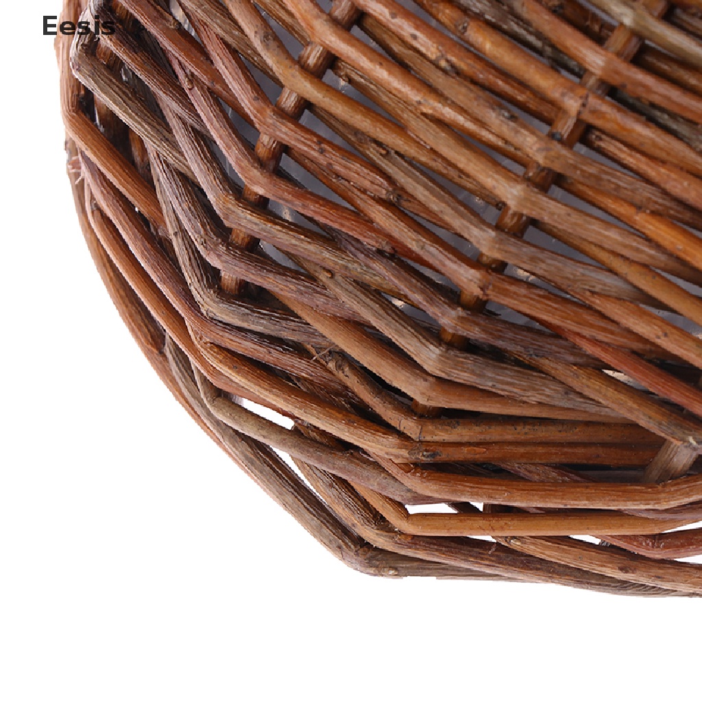 Eesis Willow Flower Basket Horticultural Wall Decoration Hanging Basket Wall Hanging PH