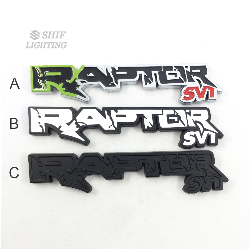 1 x Metal RAPTOR SVT Logo Car Auto Rear Side Decorative Emblem Badge ...