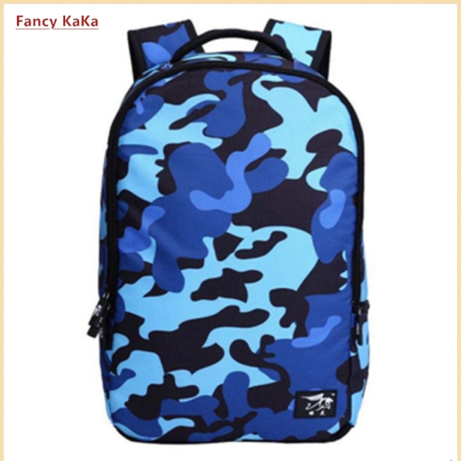 blue camo backpacks