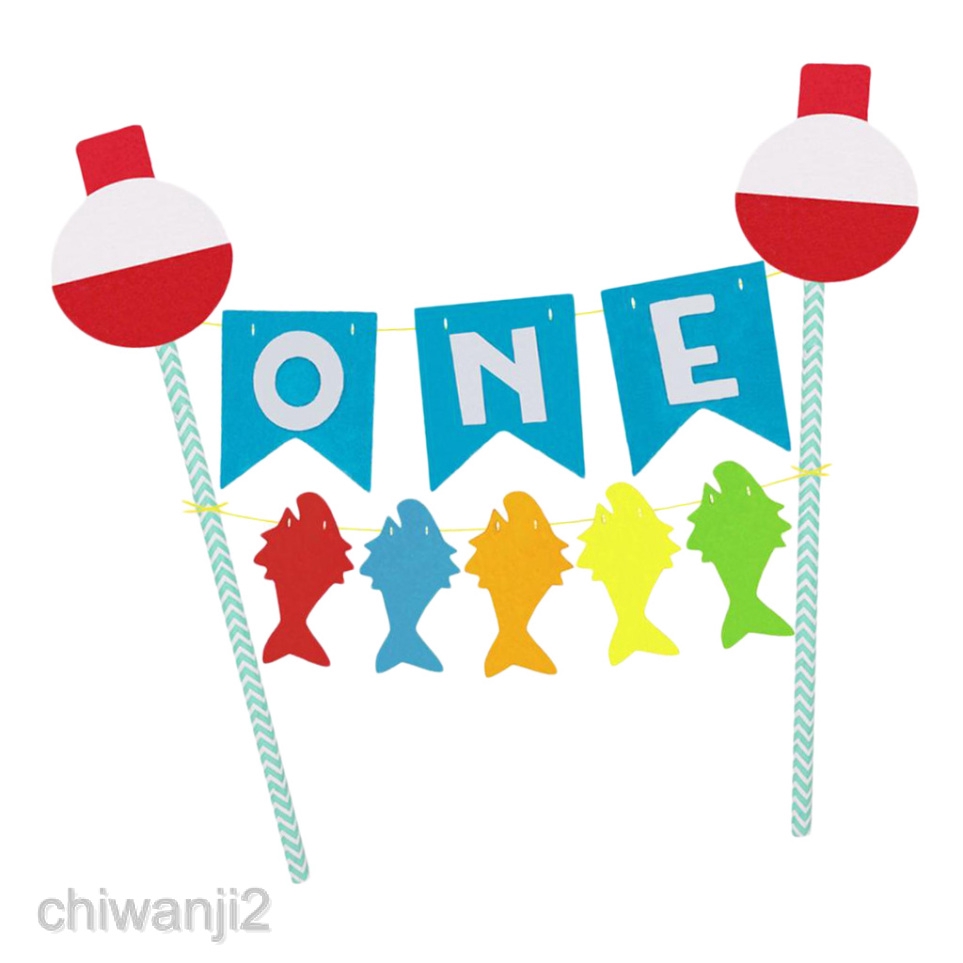 Creative Fish Bunting Banner Straws Halloween Wedding Home Hanging