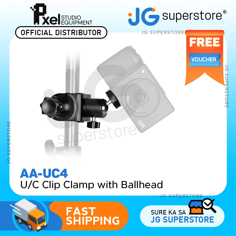 Pxel AAUC4 Heavy Duty Clip Clamp C / U Type Photo Studio Light With