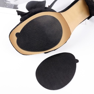 2 Pcs Rubber Non-slip Wear-resistant Sole Protector / Self-Adhesive Rubber High Heel Bottom Care Patch