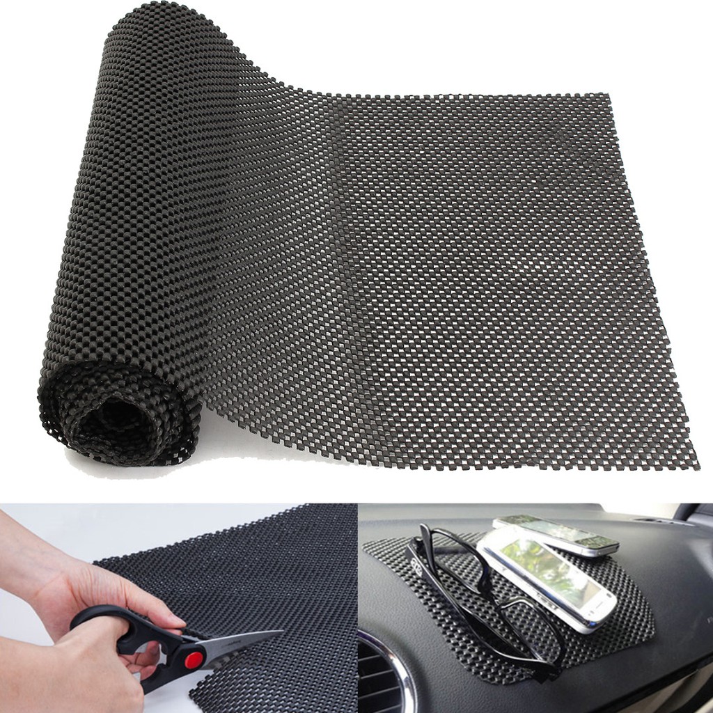 280x40cm Black Multi Purpose Anti Non Slip Grip Mat Rubber Roll