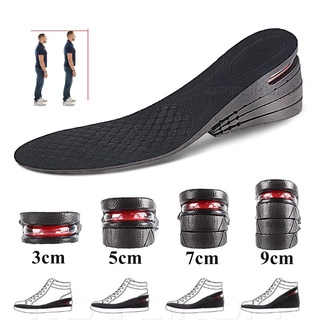 Up 5-9cm invisible increase insole height lift adjustable cut heel insert higher absorbent footpad