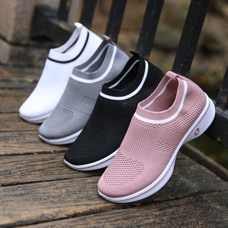 Slip on Shoes for Women Korean Fashion Sports Sneakers Casual ...
