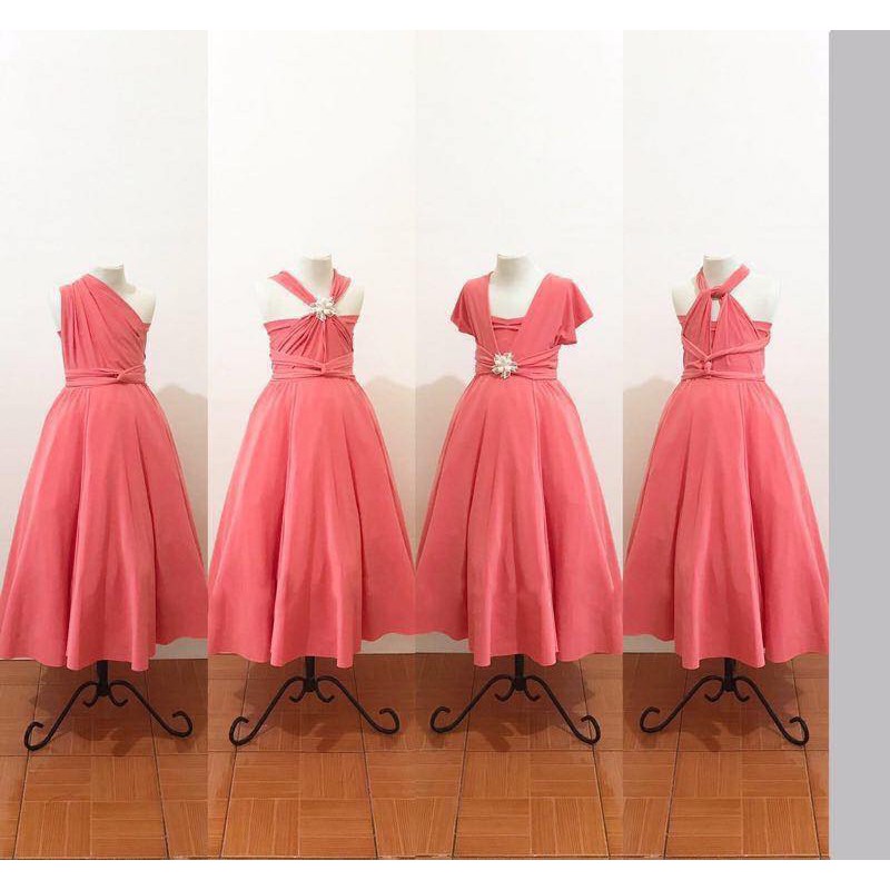 pomelo pink infinity dress