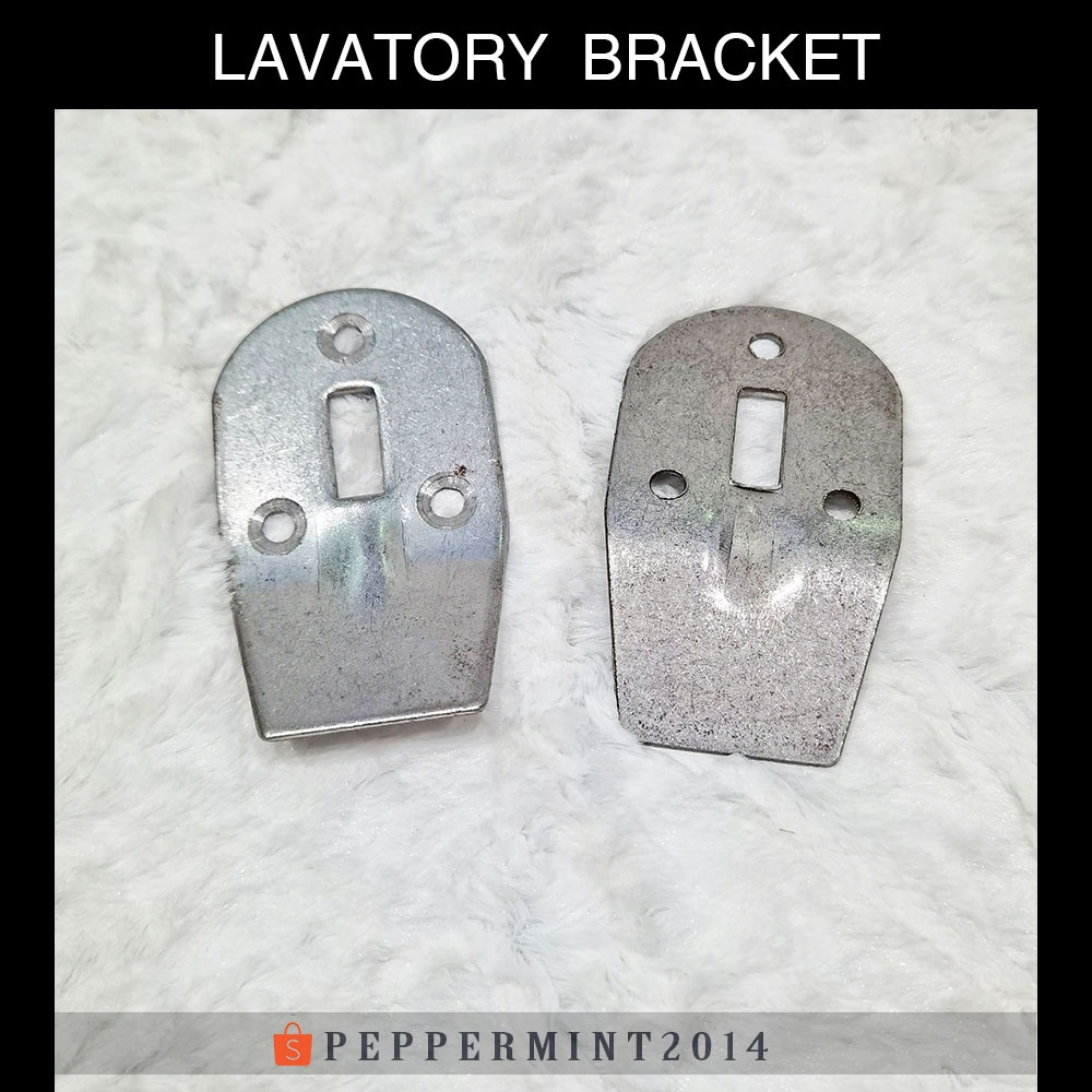 Lavatory Bracket Cast Iron Silver Galvanized Universal Wall Mount Steel