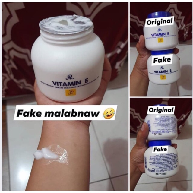 vitamin e original and fake